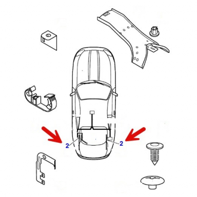 USED ABS HARNESS, REAR EITHER SIDE LJH3410DA